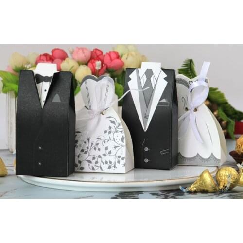 50pcs Hot sale wedding favor candy box Bride Groom. Wedding invitation gifts,party decoration supply.decoracion boda sweet box