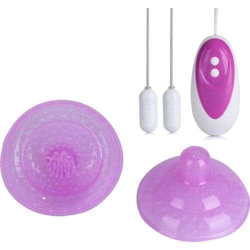 Soft Silicone Vibrating Breast Massager Clitoris Nipple Flirting Stimulation Bullet Vibrator Sex Toys for Women Breast Enlarger