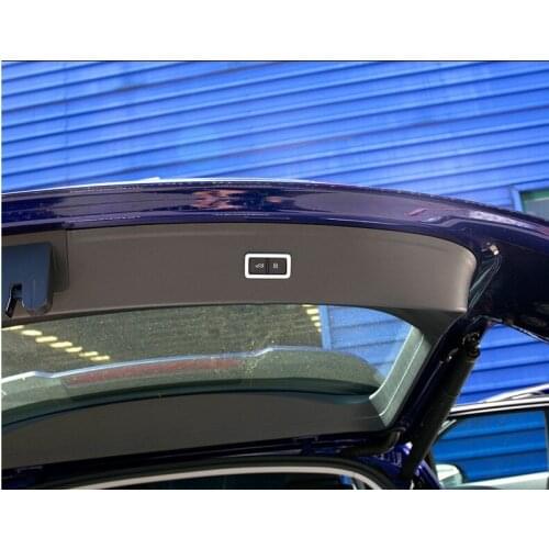 Fit for Audi q5l 2018 trunk switch trim frame boot switch trim light strip interior trim