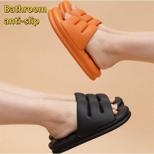 Womens Slippers Indoor Shoes For Man Soft Summer EVA Sandals Mute Non-slip Women Fish Slides Bathroom zapatillas de casa