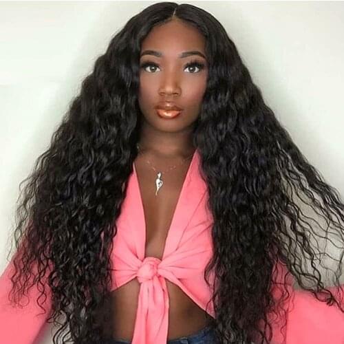 Synthetic Curly Lace Front Wigs T Part Natural Hairline Synthetic Lacce Wig Heat Resistant Fiber Hair for Women