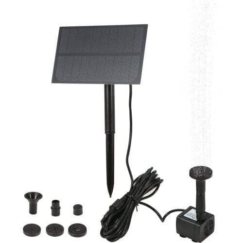 Solar Bird Bath Fountain with Solar Panel Wter Pump Garden Birdbath Submersible Water Pump for Fish Tank Aquarium Garden Pool