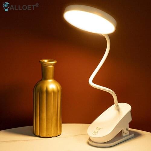 Led Desk Lamp 3 Color Stepless Dimmable Touch Foldable Table Lamp Bedside Reading Eye Protection Night Light DC5V