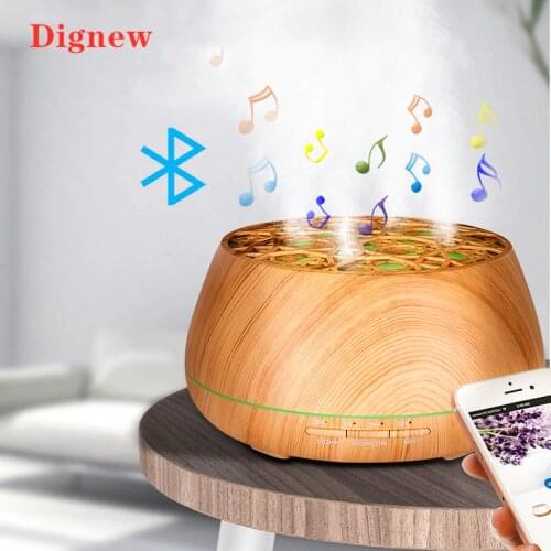 400ml Bluetooth Speaker Air Humidifier Aroma Essential Oil Diffuser APP Control Mist Maker 7Color Light Change For Home
