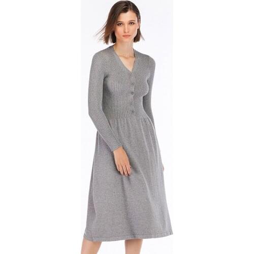 Autumn Winter Expectant Mother knitted sweater Dresses Maternity Dresses Pregnancy Dresse Pregnant Women Cotton High waist Dres