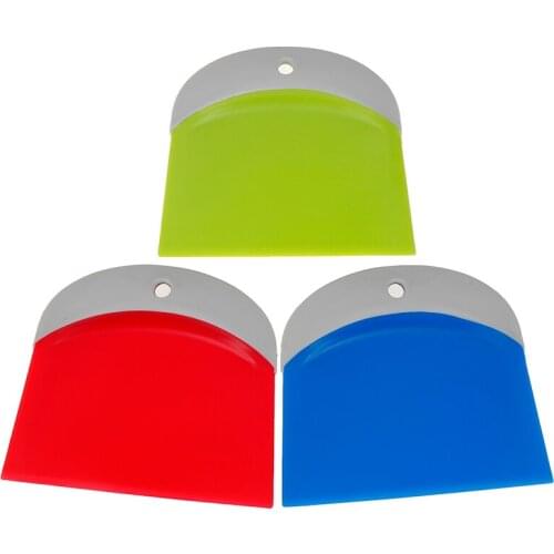 1pc Dough Scraper Butter Knife Plastic Cream Smooth Cake Spatula Baking Pastry Cutter Dough Cutter Kitchen Gadget