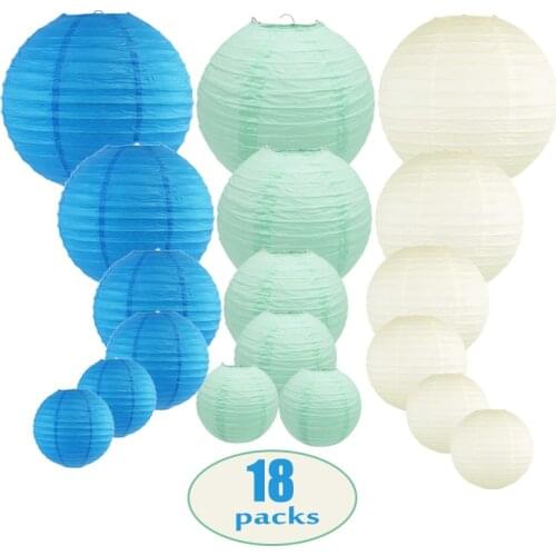 18 Pcs Chinese Japanese Paper Lantern Round lampion wedding lanterne lanterne papier lantaarn mariage Outdoor Indoor Decoration