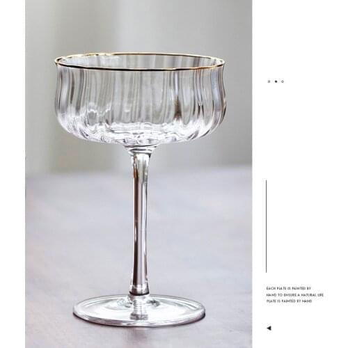 Dessert Cup Simple Cocktail Glass Goblet Ice Cream Bowl Cold Dish Bowls Snack Yogurt Container For Wedding Bar Party Glass