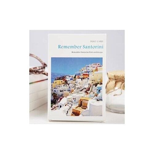30Sheets/LOT Take a trip to Remember Santorini postcard /Greeting Card/wish Card/Fashion Gift