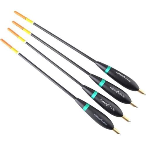 Dongzhur 4pcs / lot Tail Weight Bobber Fishing float 8g-10g Fishing Paulownia Wooden 24cm Carp Floats Float -26cm Fishing F Q5Y4