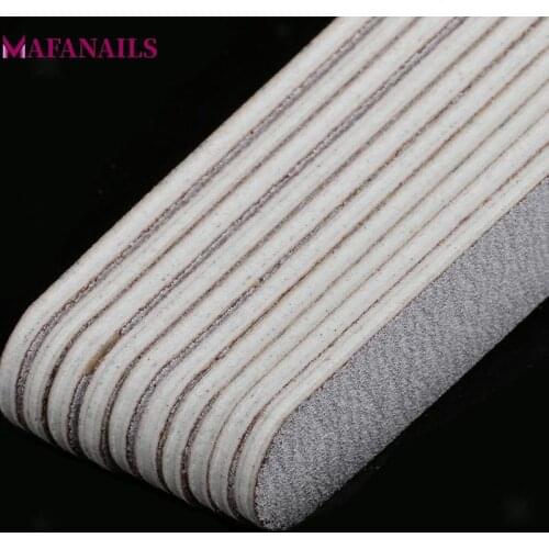 50 X Straight Nail File For Manicure / Pedicure Grey Zebra Sanding 100/180 Double-sided Emery Board Professional Nail Files TCF9