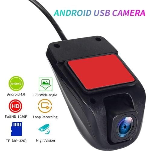 Android Car DVR Dash Camera ADAS Video Recorder 1080P Night Vision Loop Recording G-sensor 170° Wide Angle Registrar Dashcam