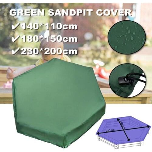 Sandboxes Cover Waterproof Sandpit Pool Protective Cover Bunker Cover for Protects Sand and Toys UD88