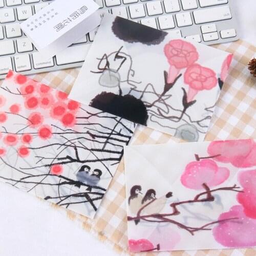 90PCS/PACK Deciduous petals sulfuric acid paper envelope Translucent beautiful confession envelope