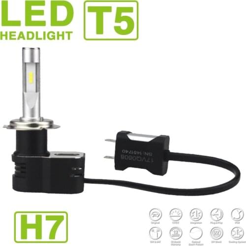 1 Set H1 H4 H7 H8 H9 H11 9005 906 9012 Turbine T5 LED Headlight 60W 9600LM CSP Chips All-in-one White 6000K Auto Car Lamps Bulbs