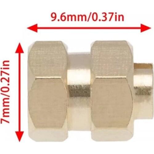 Brass Extended 7mm Hex Wheel Hubs 8mm Thick Extension Adaptor for AXIAL SCX24 Upgrades Parts 1/24 RC Crawler Car + 5mm