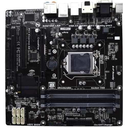 For Gigabyte GA-Q87M-D2H LGA1150 DDR3 HDMI DP MATX motherboard Support 4160 4590