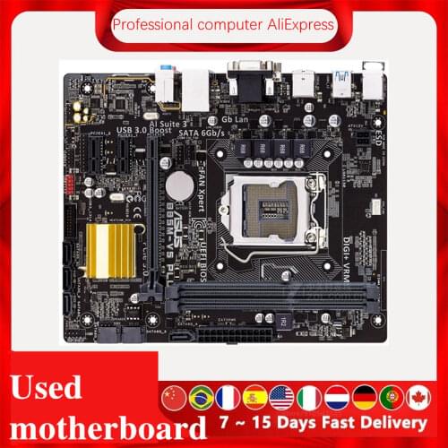 For Asus B85M-V5 PLUS Desktop Motherboard B85 LGA 1150 For Core i7 i5 i3 SATA3 USB3.0 Original Used Mainboard