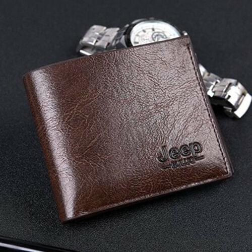 Mens Wallet Billfold Purse Clutch Leather Genuine Bifold Credit ID Card Bags
