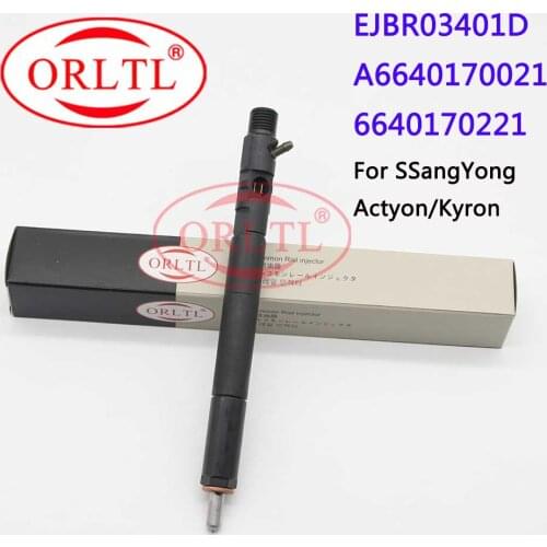 ORLTL Original EJBR03401D Common Rail Injector R03401D 3401D Original Diesel Injection Sprayer A6640170221 For SSANGYONG