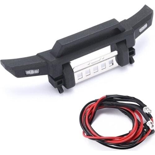 Front Bumper with LED Light for XIAOMI Suzuki Jimny 1/16 RC Car Upgrade Parts Decoration Accessories
