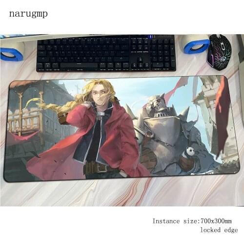 Fullmetal Alchemist mouse pad Mass pattern Computer mat 700x300x3mm gaming mousepad home padmouse keyboard games pc gamer desk