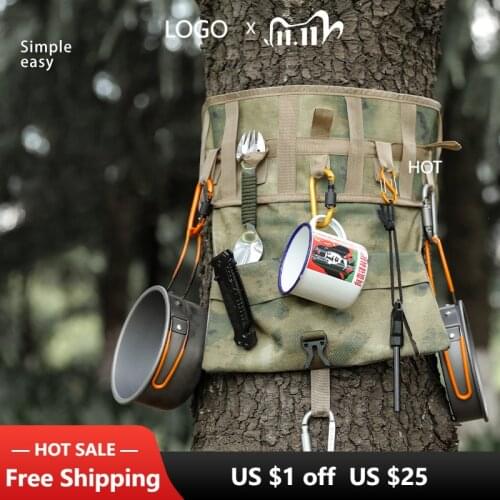 Portable Picnic Tableware Storage Bag Chopsticks Straw Knife and Fork Spoon Bag camping Hanging Outdoor Picnic Storage bag