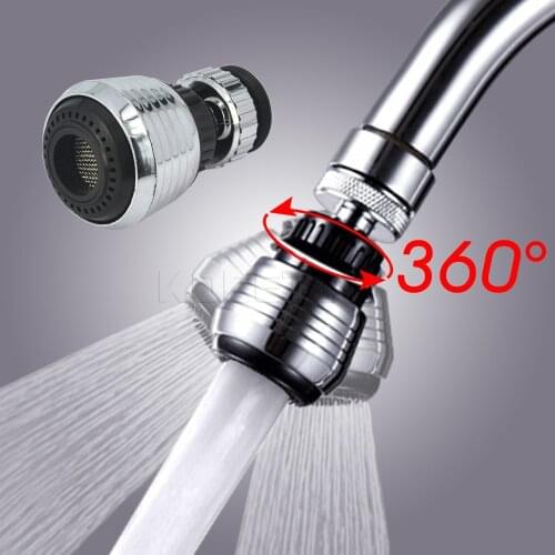 360 Rotate Kitchen Faucet Water Bubbler Swivel Head Adapter Water Saving Tap Connector Diffuser Multifunctional Faucet Nozzle