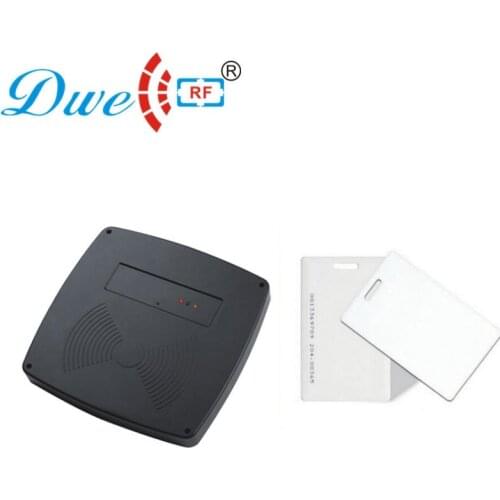 DWE CC RF Long distance 125khz 60 to 100cm middle range rfid reader access control with 2pcs long range card free of charge