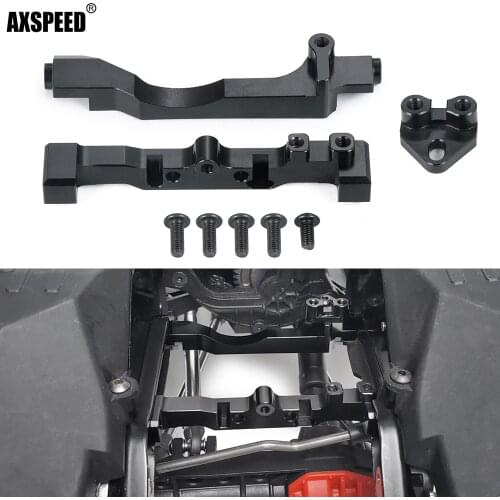 AXSPEED Black Aluminum Alloy Servo Mount Set for 1/10 Axial SCX10 III AXI03007 RC Crawler Car Upgrade Parts