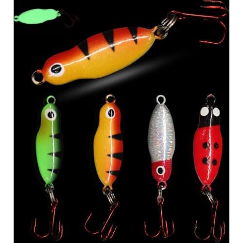 WALK FISH 4 Pcs/Lot 50mm 5.7g Fishing Lure Hard Bait Artificial Bait Fishing Tackle Artificial Lures Small Ice Fishing Lure