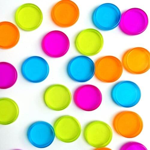 10Pcs Colorful Round Rings Plastic Mushroom Hole Loose Leaf Ring Book Binding Disc Buckle Hoop DIY Binder Notebook Office Rings