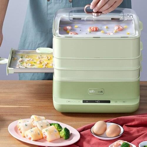 220V Bear Rice Noodle Machine Multi-function Cooking Pot, Electric Steamer, Electric Steamer, Electric Pot Food Warmer