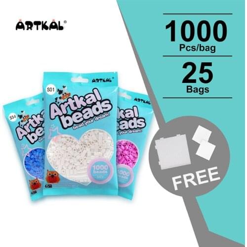 25 bags Artkal Beads Handmade Gift Free Pegboards perler beads project