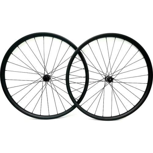29er carbon disc mtb wheels Asymmetry 35x25mm Straight pull DT350S Central lock 1420 spoke 1560g bike mtb wheel 110x15 148x12