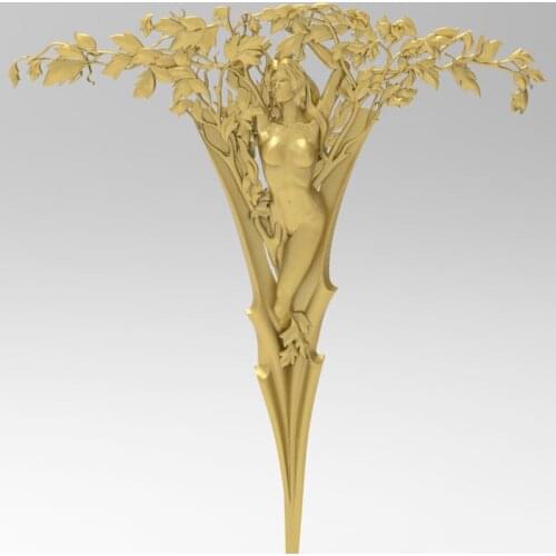 3D STL Model Nuded Women Tree for CNC Router 3D Printer Artcam Aspire Bas Relief _ Decor Relief " CNC file"