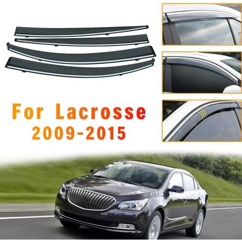 Car Smoke Window Sun Rain Visor For Buick LaCrosse 2009 2010 2011 2012 2013 2014 2015 Car Sunny visor Deflector Guard Accessori