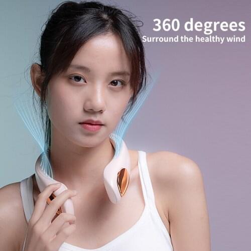 Mini Bladeless Fan Neck Fan USB Rechargeable Mute Sports Portable Fans For Home Outdoor Ventilador Air Conditioner Cooler Fans