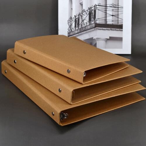A5 A4 A6 Kraft paper Creative Binder Loose Notebook Diary Loose Leaf Note Book Planner Office Supplies Journal B5 Binder Planner