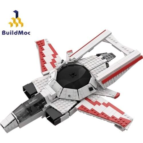 BuildMoc creator expert Vehicle Aircraft Building Blocks MOC creator expert Game Airplane Model Bricks Toys For Children