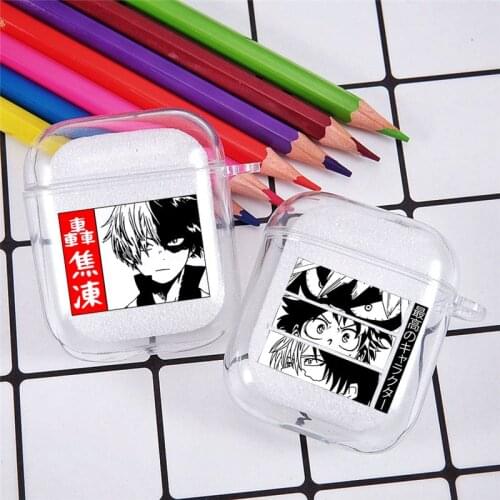 Lovely My Hero Academia Earphone Case For Airpods 2 1 Wireless Headphone Cover Japan Anime Charging Box Characters Pritned Cover