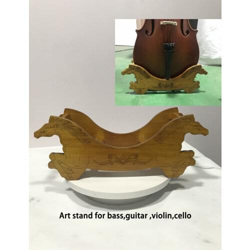 Cello Stand Holder Solid Wood Music Instrument Accessories Lightweight Wood Holder Art Display Horse Double Bass Stand Holder