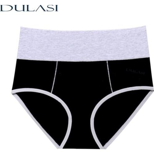 Cotton Women Panties Sexy Hi-Waist Underwear Comfortable Simple Breathable Briefts Soft Lingerie Sensual New Arrivals 2020 3pcs