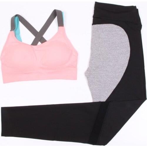 Two Piece Set Women Tracksuit Women Sport Top And Pant Print Off Cross Straps Ass Love Leggings Women Two Piece Set Outfits