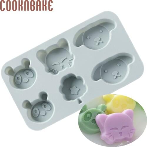 COOKNBAKE cat Silicone mold for chocolate candy dog biscuit cake pastry baking tool ice cube jelly form cake decoration mold