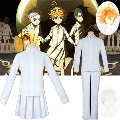 The Promised Neverland Cosplay Costume Anime Yakusoku no Neverland Emma Norman Ray Cosplay Costume Women Men School Uniforms