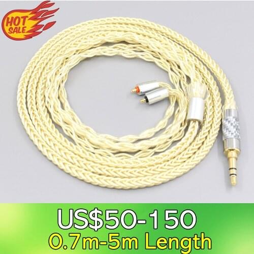 LN007616 8 Core Gold Plated + Palladium Silver OCC Alloy Cable For UE Live UE6Pro Lighting SUPERBAX IPX Earphone
