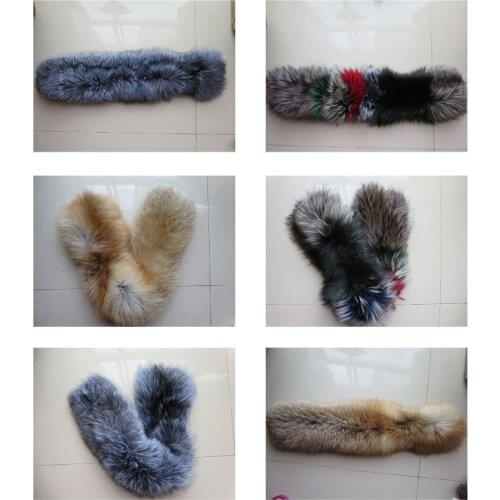 Fashion warm soft The whole fox hair/fur scarf/ neckerchief two sides have fastener to close conveniently/multicolored