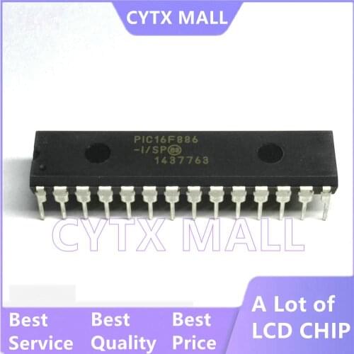 New_original 5PCS PIC16F886-I/SP PIC16F886 DIP28