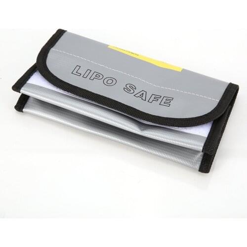 2PCS Fire Retardant LiPo Battery Bag Safe Guard Charging Box Bag Sack Pouch Fireproof Explosion-proof 185x75x60mm RC Model
